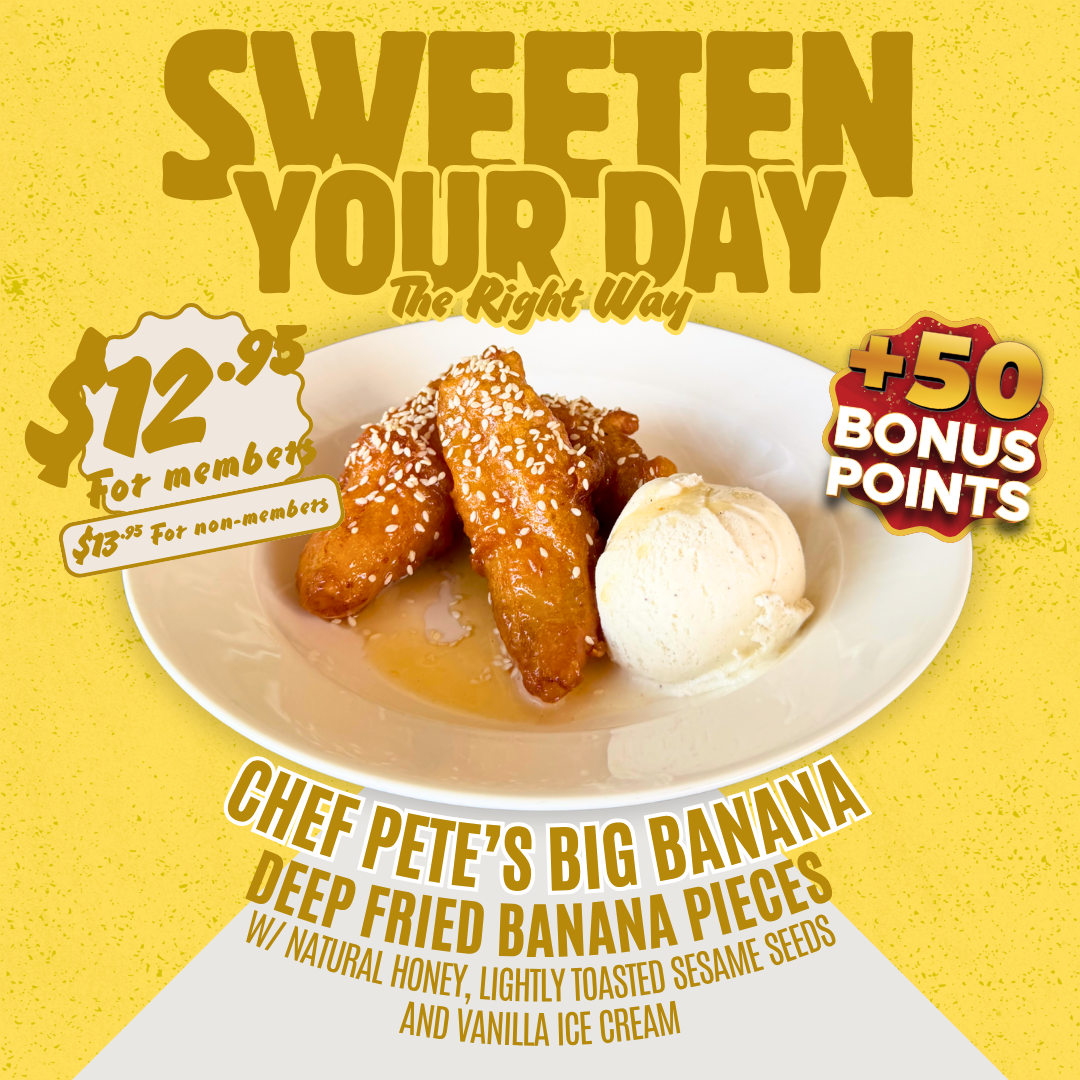Twin City Hotel Petes Big Banana Dessert Special